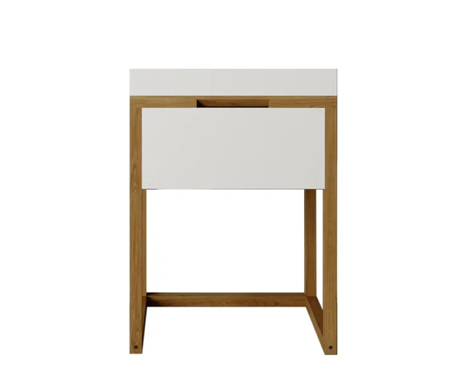 MF FRAME BAZA 1S 600X456X830 LEMN MASIV STEJAR STEJAR 5470/ MDF VOPSIT MAT ALB