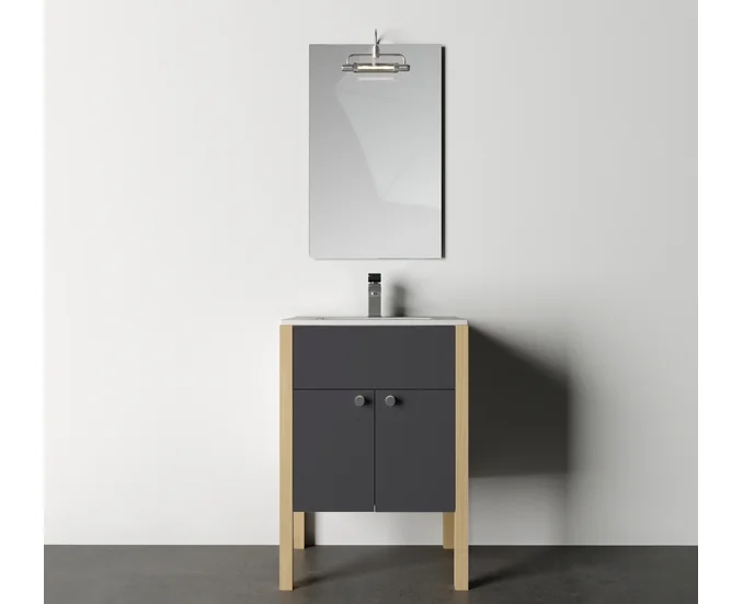 MF GREEN 3 BAZA 590X450X850 PAL MEL. U 963 ST9 GRI DIAMANT/LEMN BRAD