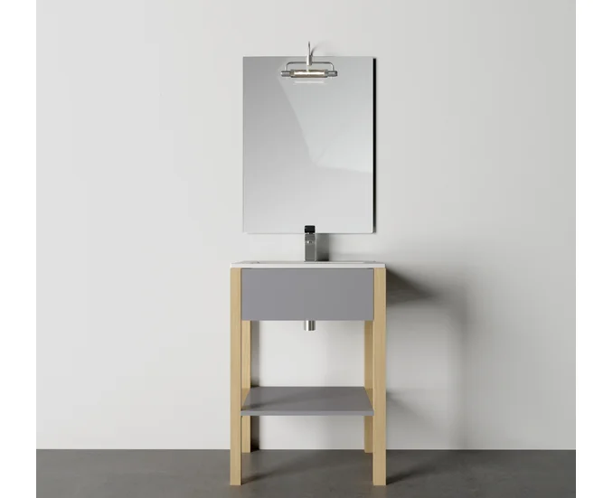 MF GREEN 2 BAZA 590X450X850 PAL MEL. U 788 ST9 GRI ARCTIC/LEMN BRAD/HDF PERFORAT