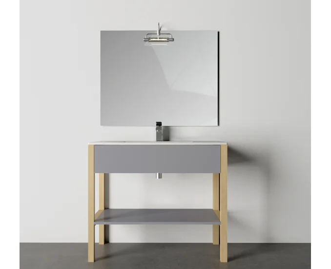 MF GREEN 2 BAZA 1000X455X850 PAL MEL. U 788 ST9 GRI ARCTIC/LEMN BRAD/HDF PERFORAT